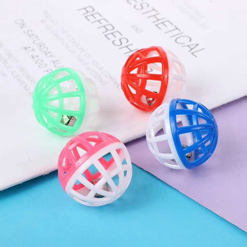 Color Plastic Ball Color Funny Cat Toy Hollow Bell Ball Pet Cat Toy Ball X250918