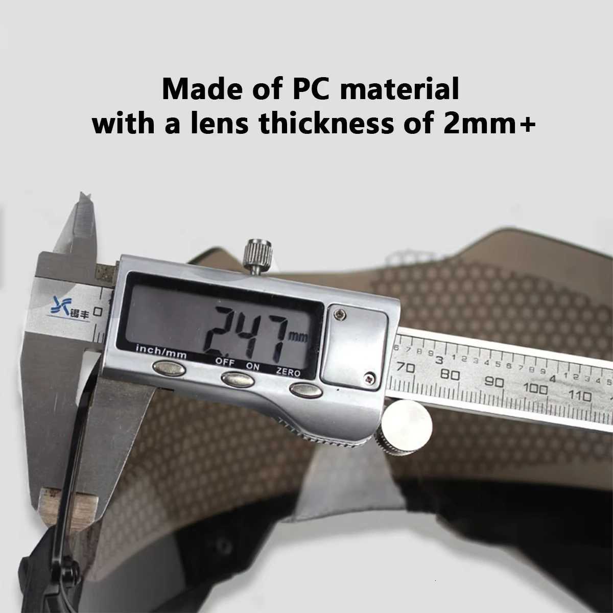 FAST Guide Tactical Helmet Goggs 90 degree Detachab FAST AF Helmet Guide Anti fog and Anti riot OP CS Protective Goggs Y250919