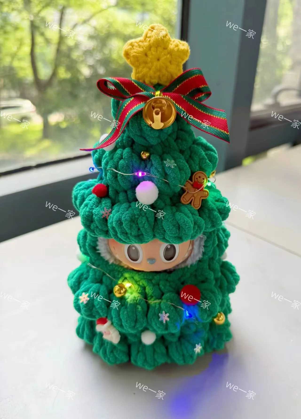labubu Christmas Limited Edition Christmas Tree labubu Set Clothes Cute Christmas Gift Only Clothes Not Including Dolls C250919
