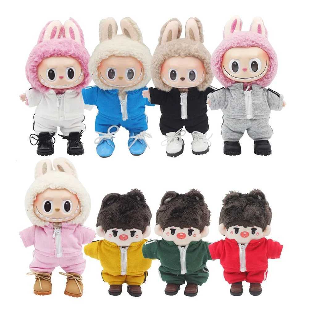 ForV1 V2 30 labubu clothes Sports suit Tennis dress up Peaked cap canvas shoes Hooded sweater set For ropa labubu clothes outfi C250919