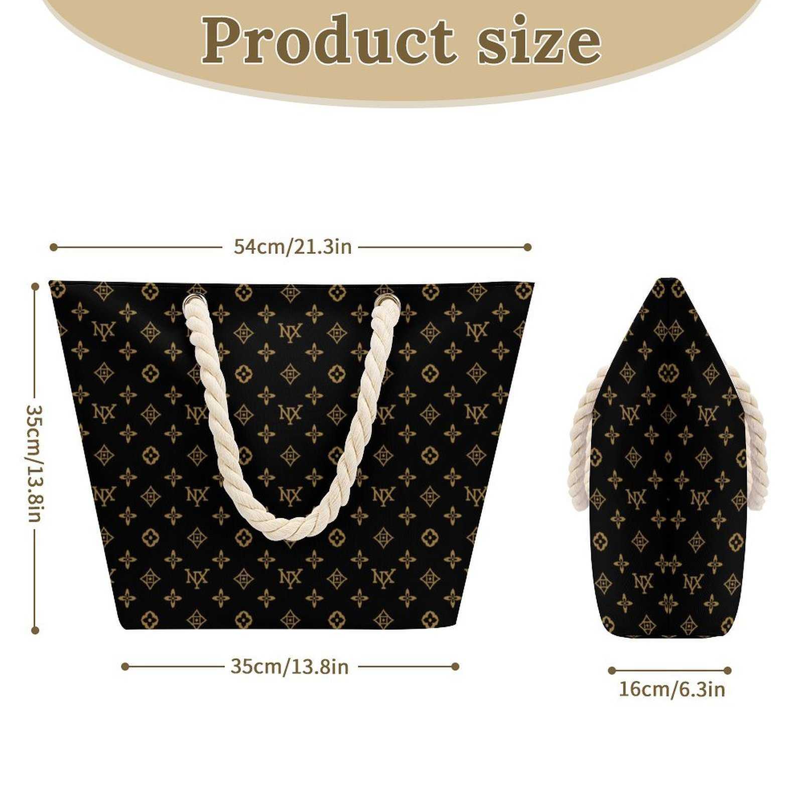 NXY Large Hemp Rope Handle Tote Bag Designer Handbags For Women Shopping Totes Shoulder Messenger Bags Purses 250919