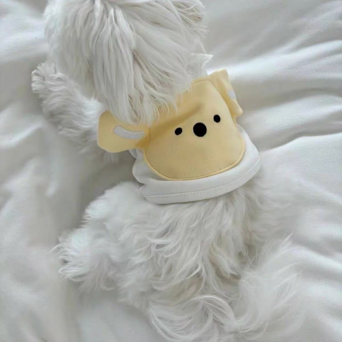 T1253 Simple high-end pet cat and dog black striped leather skirt cat and dog wear