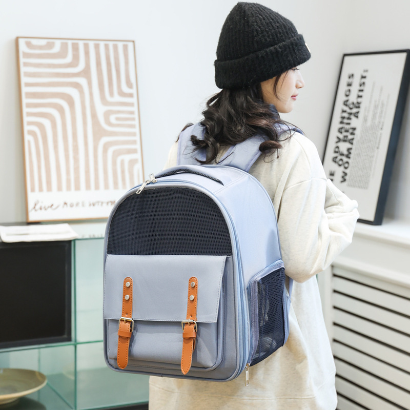 Portable Dog Cat Pet Bag Outdoor Travel Large Capacity Backpack Strap Breathable Design