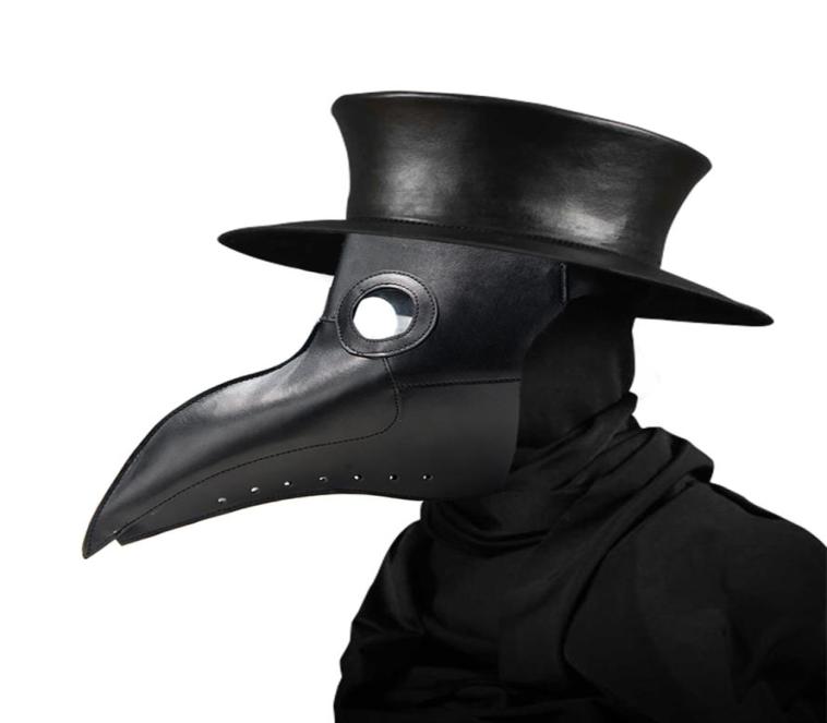 New plague doctor masks Beak Doctor Mask Long Nose Cosplay Fancy Mask Gothic Retro Rock Leather Halloween beak Mask267v5012756