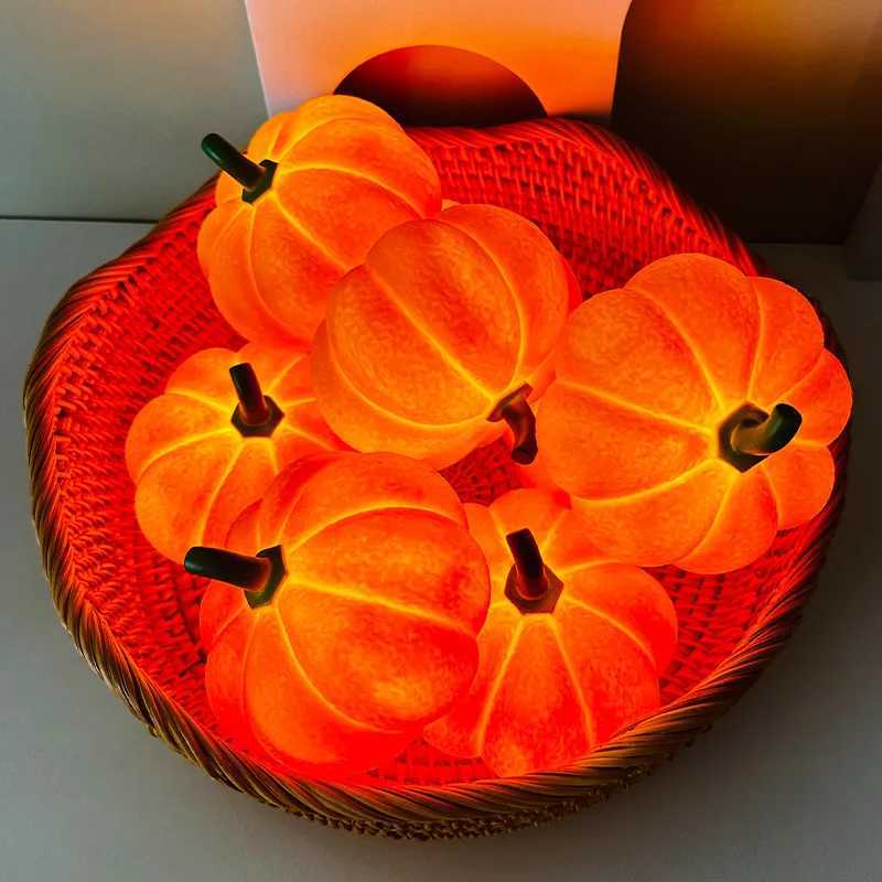 Halloween Pumpkin LED Night Light Battery Powered Warm Lantern For Kids Bedroom Decor Trick or Treat Party Home Holiday Decor C250919