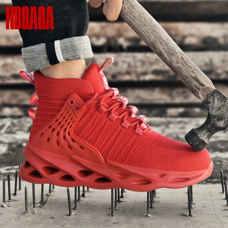 Mens Safety Shoe Boots Steel Toe Anti Puncture Waterproof Lightweight Composite Toe Work Shoes for Construction Outdoor 250918