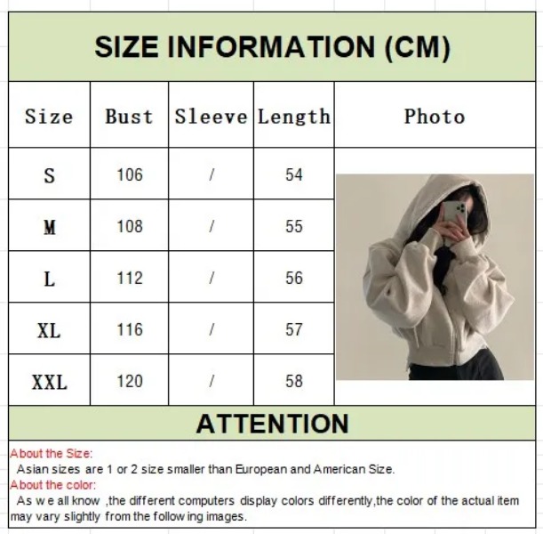 Autumn Winter Hooded Hoodies Women Casual Streetwear Zip Up Sweatshirts Long Sleeve Jackets Harajuku Crop Tops Hood Shirt