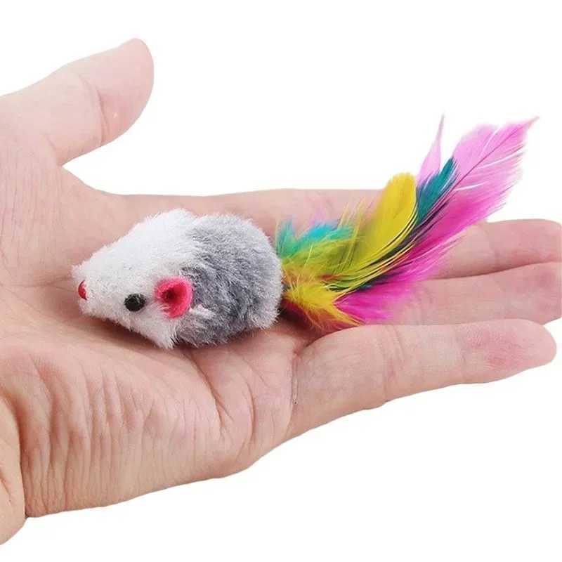5pcs Simulated plush mouse toy X250918