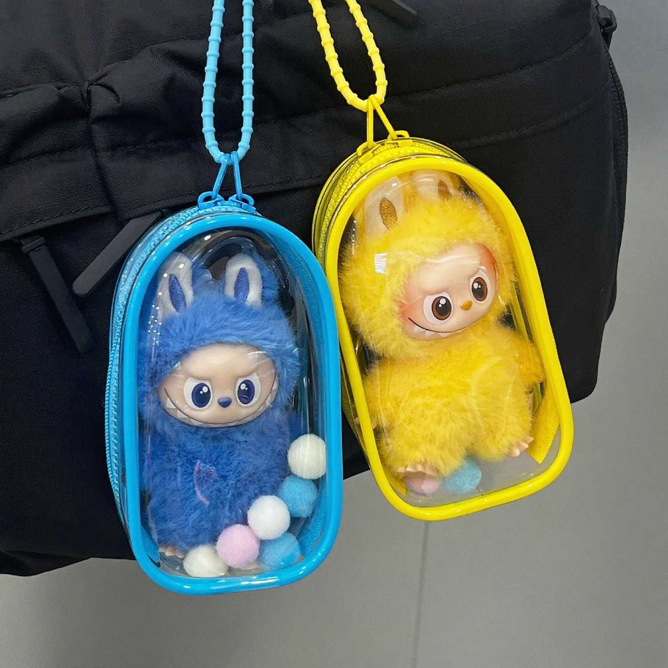 For 105cm Labubu 40 Mini Doll Holiday Gift Outdoor Carrier Bag Walking Stroller Protective Case Ropa Labubu Doll Accessories C250919
