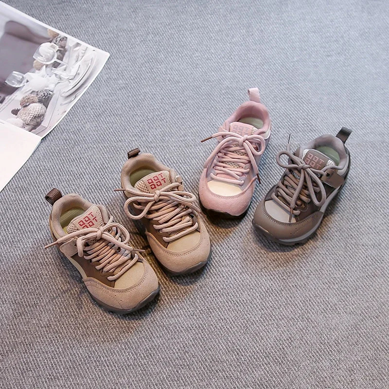 Autumn s Sports Shoes Soft Bottom Nonslip Children Casual Shoes Handsome Trend Boys Girls Running Shoes Toes Capped 250918 S251027