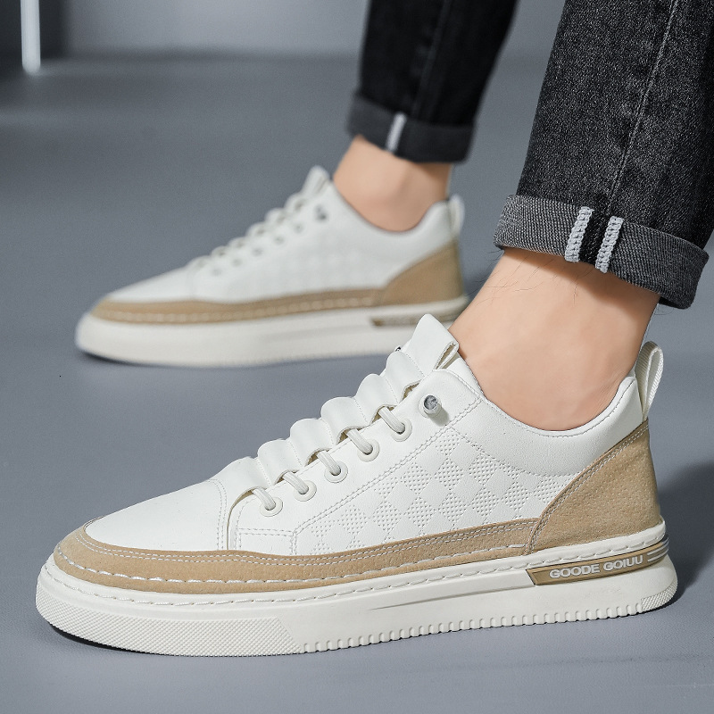 Breathable Summer 2025 New Leather Shoes Men's Trendy Versatile Fashionable Sports Casual Sneakers ddmymarket