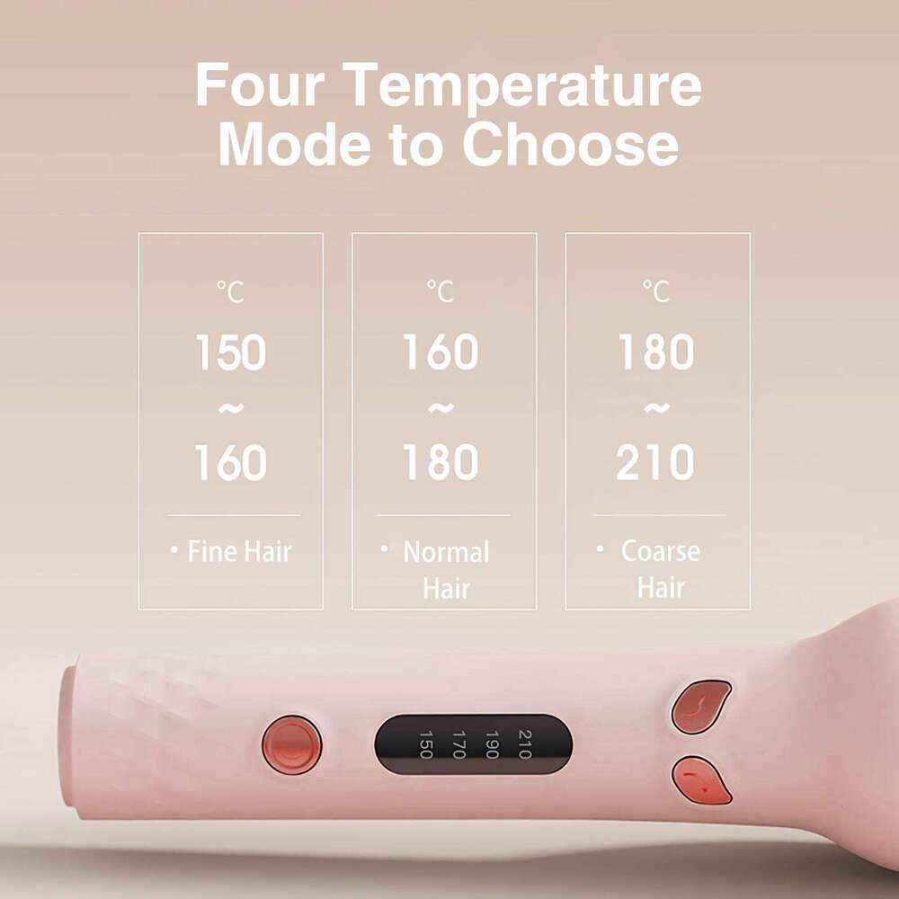 889 curling iron, 28 mm barrel, 4 temperature modes, negative ion generator, smart timer and sensor, automatic shut-off for safety
