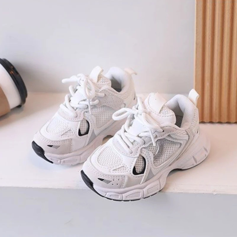Children Tennis Shoes Versatile Nonslip White Sneakers for Kids Girls Fashion Causal Breathable Toddlers Boys Sports Shoes 250918