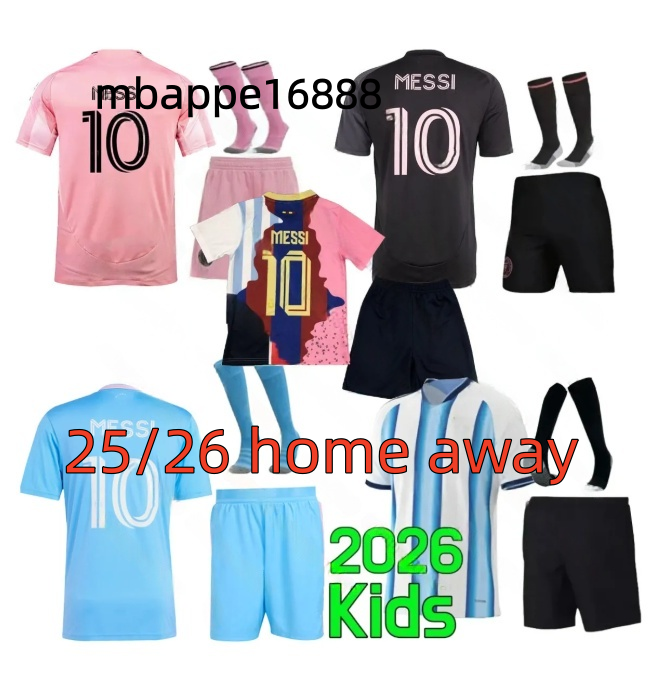 kids football kits 25 26 27 Argentina Soccer Jerseys MESSIS Soccer Jerseys 2025 26 baby football shirts
