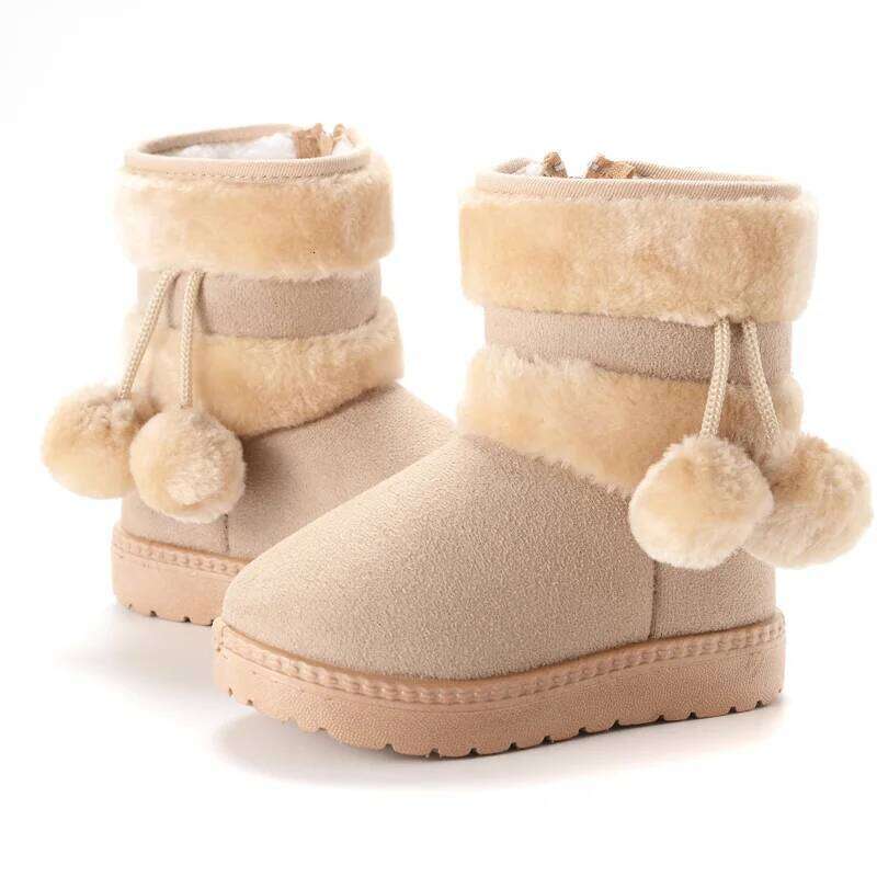 New Girls Snow Winter Comfortable Warm Kids Lobbing Ball Thick Children Autumn Cute Boys Boots Princess Shoes