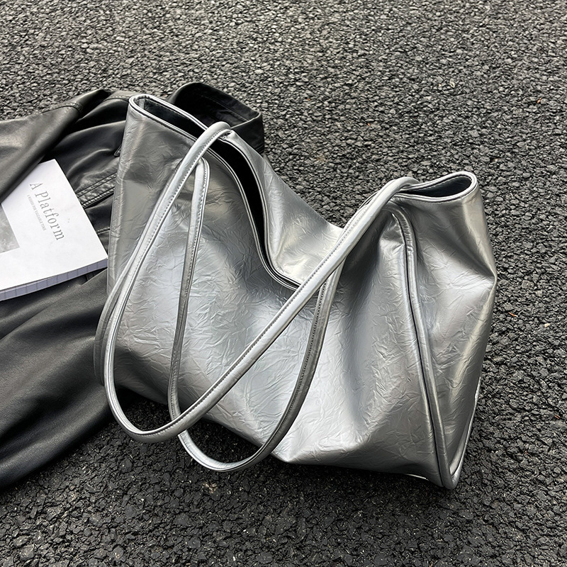 Large Capacity Women s Shoulder Bag With Rock Texture Fashionable Commuting Bag design Women s Shoulder Bag Autumn New Designer Bag Underarm Tote Bag