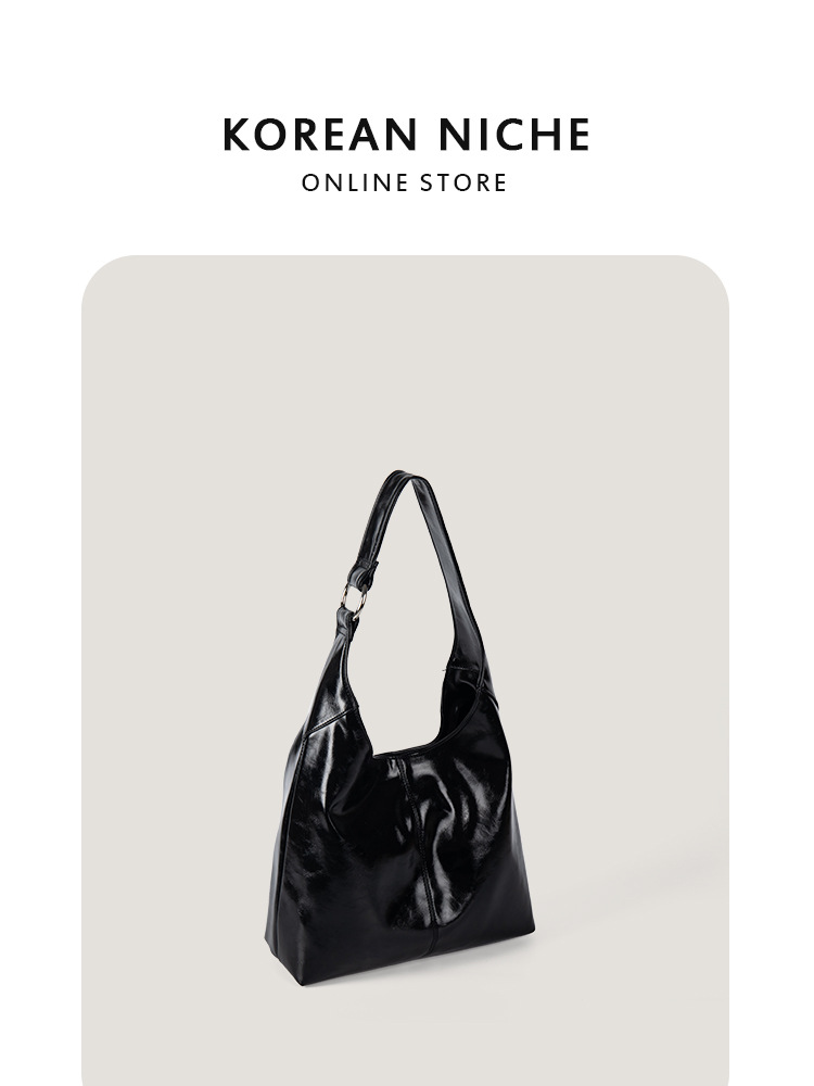 2025 Korean-Style Niche Design Exquisite And Fashionable Oiled Wax Tote New Style Large Capacity Soft Leather Handbag Shoulder Bag For Women