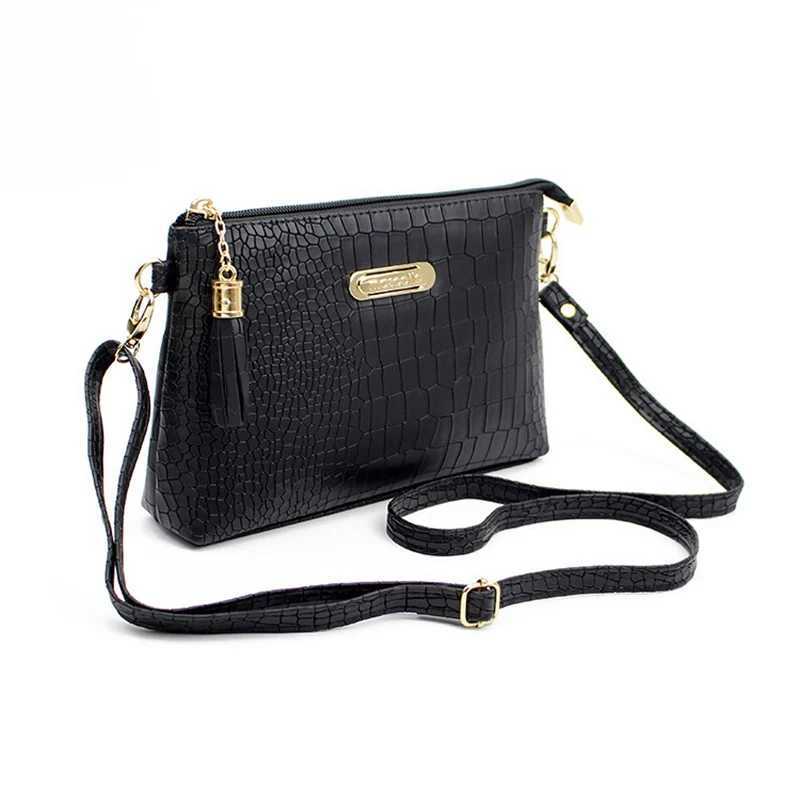 Fashion Alligator Pattern Shoulder Messenger Bags for Women PU Leather Handbag Small Phone Purse Crossbody Pack Z250915