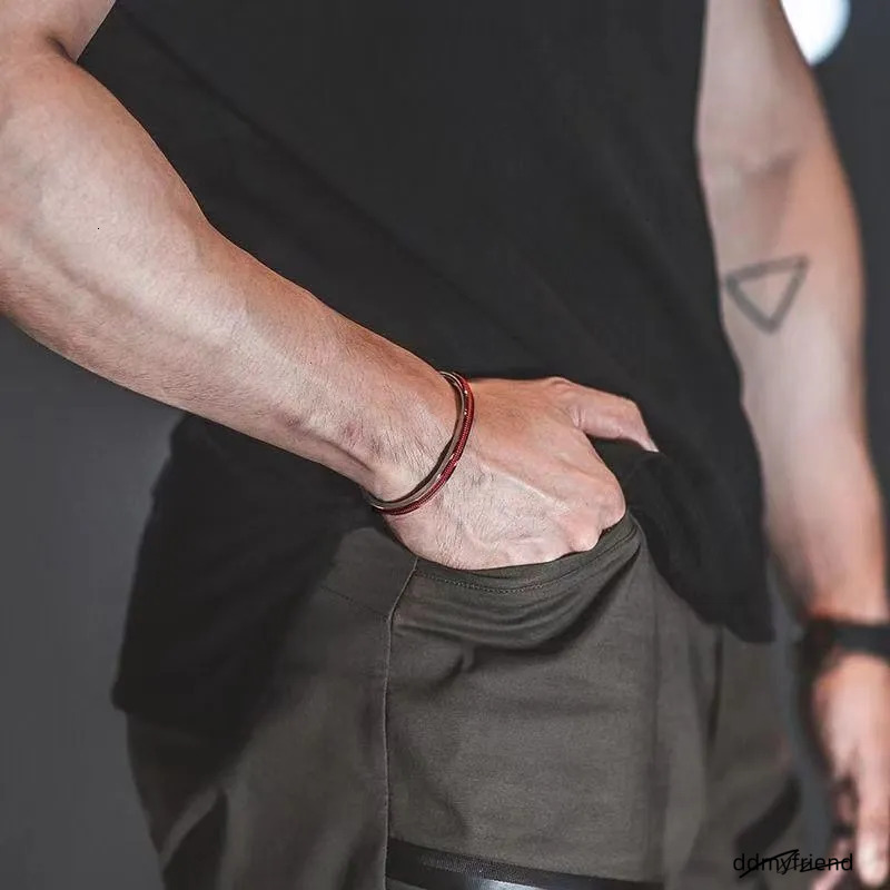 New Dutch Open Madam Handwoven Boat Creative Men And Women Couple Personality Temperament Red Designer Rope Bracelet Black ddmyfriend