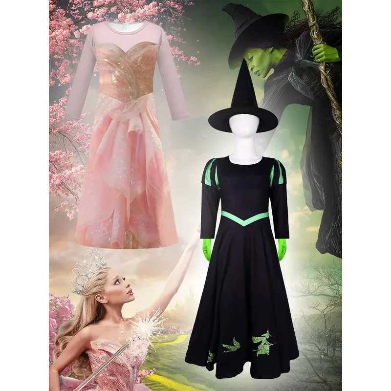Wicked Halloween cosplay costume party stage performance costume magic witch L250918