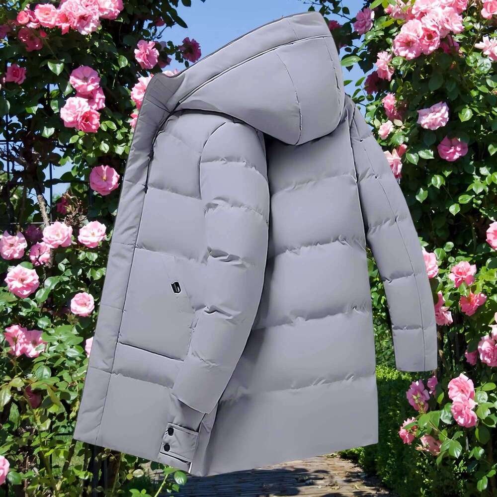 New Fashion Hooded Men's Winter Thick Warm Overcoat Jackets Long Parka Overcoats Down Men size 8XL