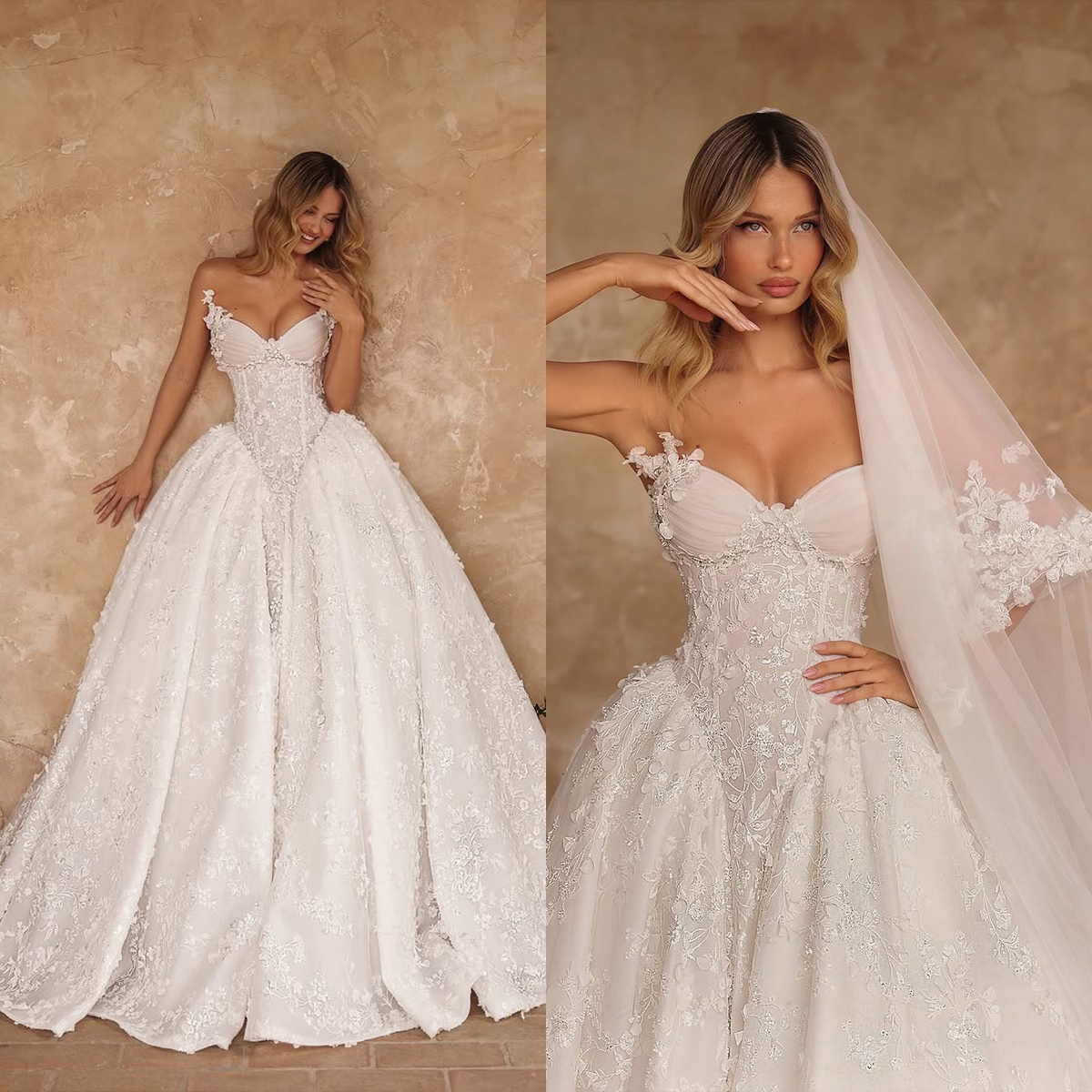 Vintage Wedding Dress For Women Sweetheart Neck Sleeveless Bridal Gown Appliques Sweep Train Dresses Custom Made vestidos de novia