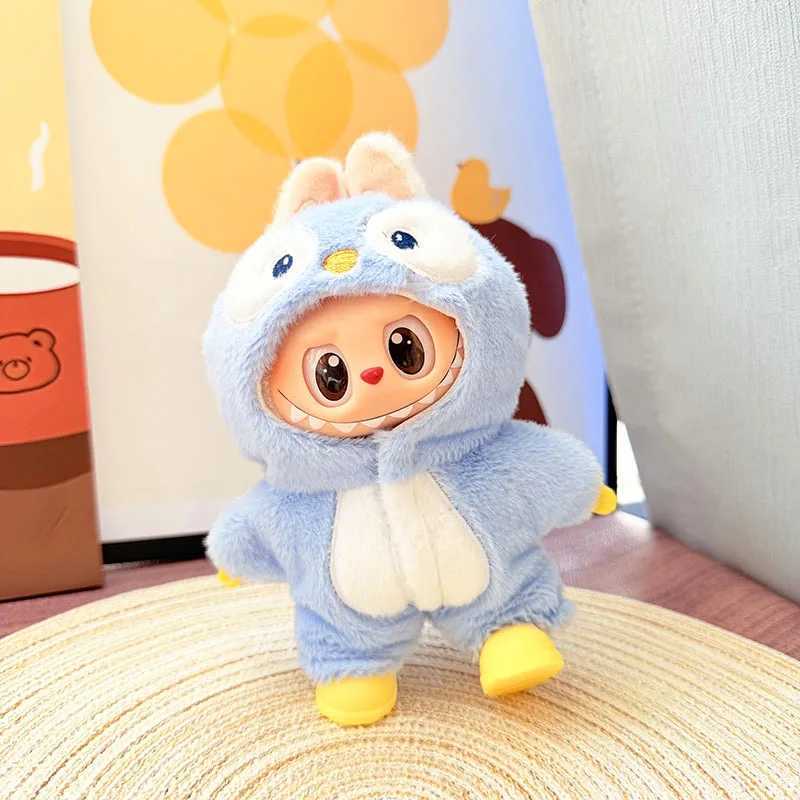 Clothes For Labubu 17cm II Idol Dolls Sitting Party The Monster Outfit Accessories Clothing Kids Gift Cute Penguin Baby Jumpsuit C250919