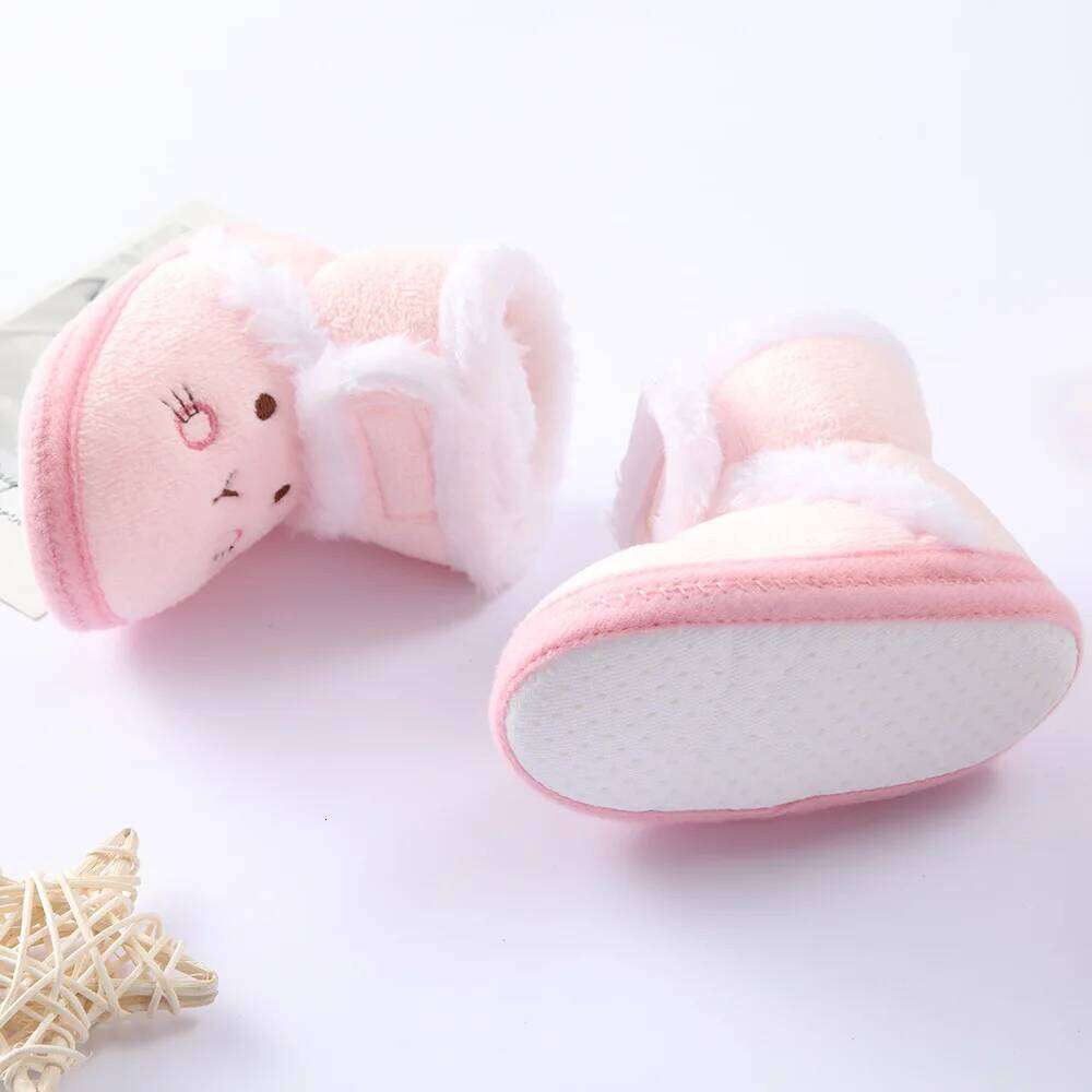 Infant Toddler First Walkers Winter Thick Warm Newborn For Girls Boys Soft Fashion Bear Baby Boy Girl Shoes 0-9Month