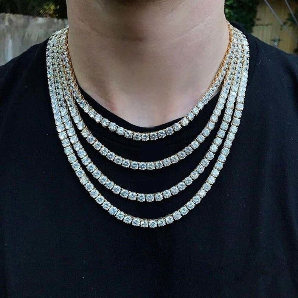 Exclusive Customized Trend Design 925 Sterling Silver VVS Moissanite Pendant with Starry Night Hip Style Cuban Chain Necklace