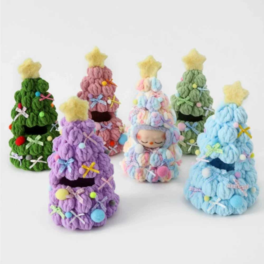 Handmade Crochet Christmas Tree Clothing for 1030 Labubu Outfit Doll DIY Accessories Christmas Halloween Kids Gift C250919
