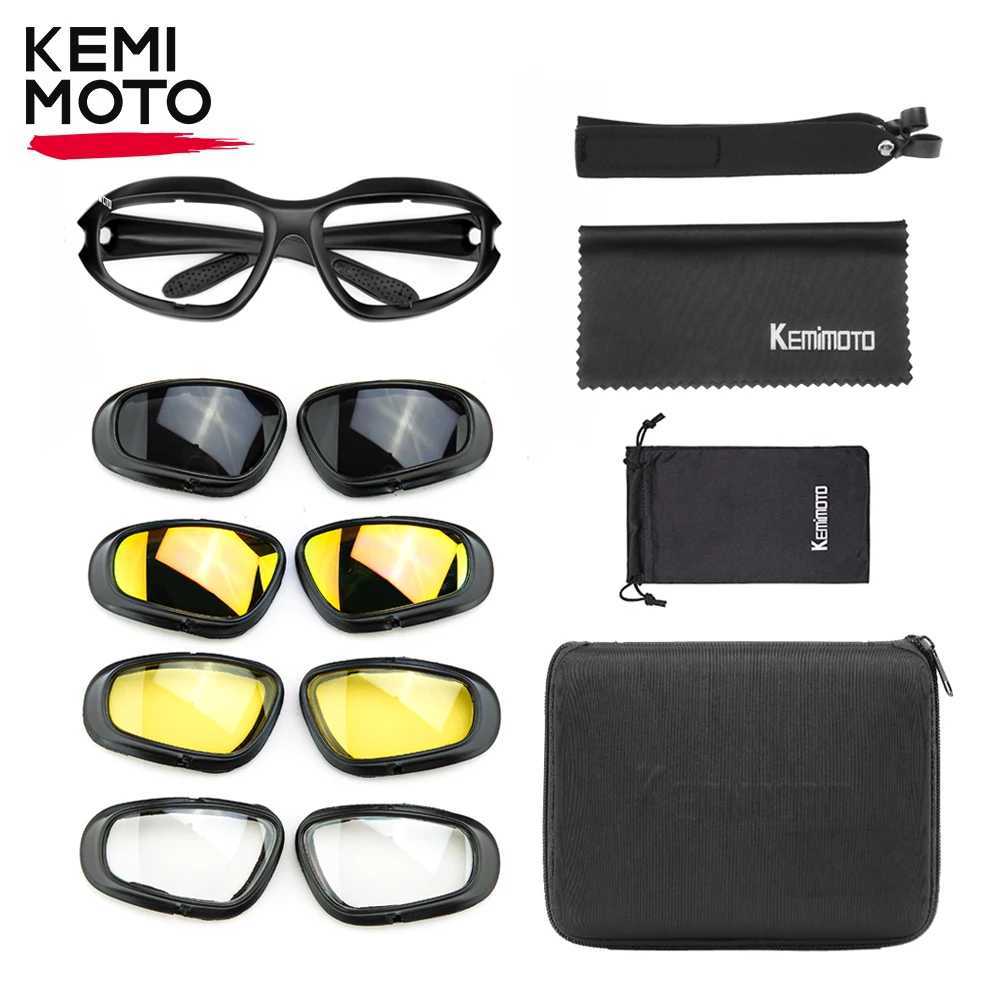 KEMiMOTO Motorcycle Glasses UV400 Polarized Sunglasses For Shooting Eye Protection Windproof Moto Goggles Antifog For Cycling J250919