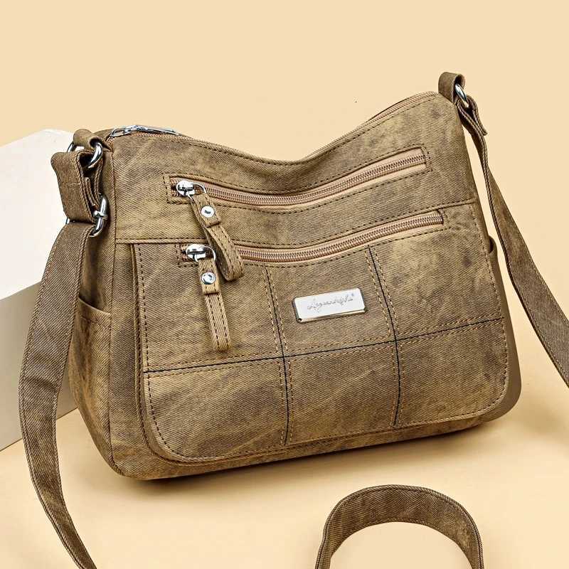 Ladies Multi zipperOld Money Messenger Handbags Fashion Womens Canvas Crossbody Bag Luxury Designer Tote Shoulder Bags Z250915