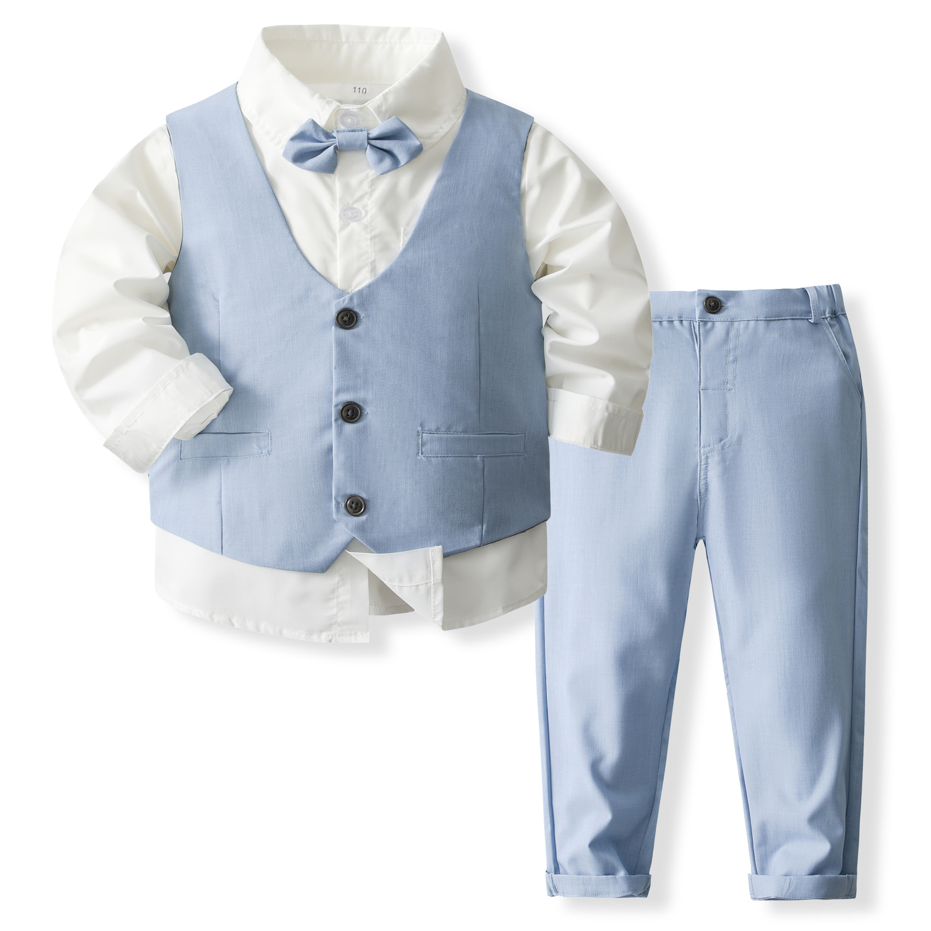 2025 New Spring & Autumn Boys' Formal Outfit Shirt Vest & Pants Set Toddler Baby Suit for Kids Free Shipping