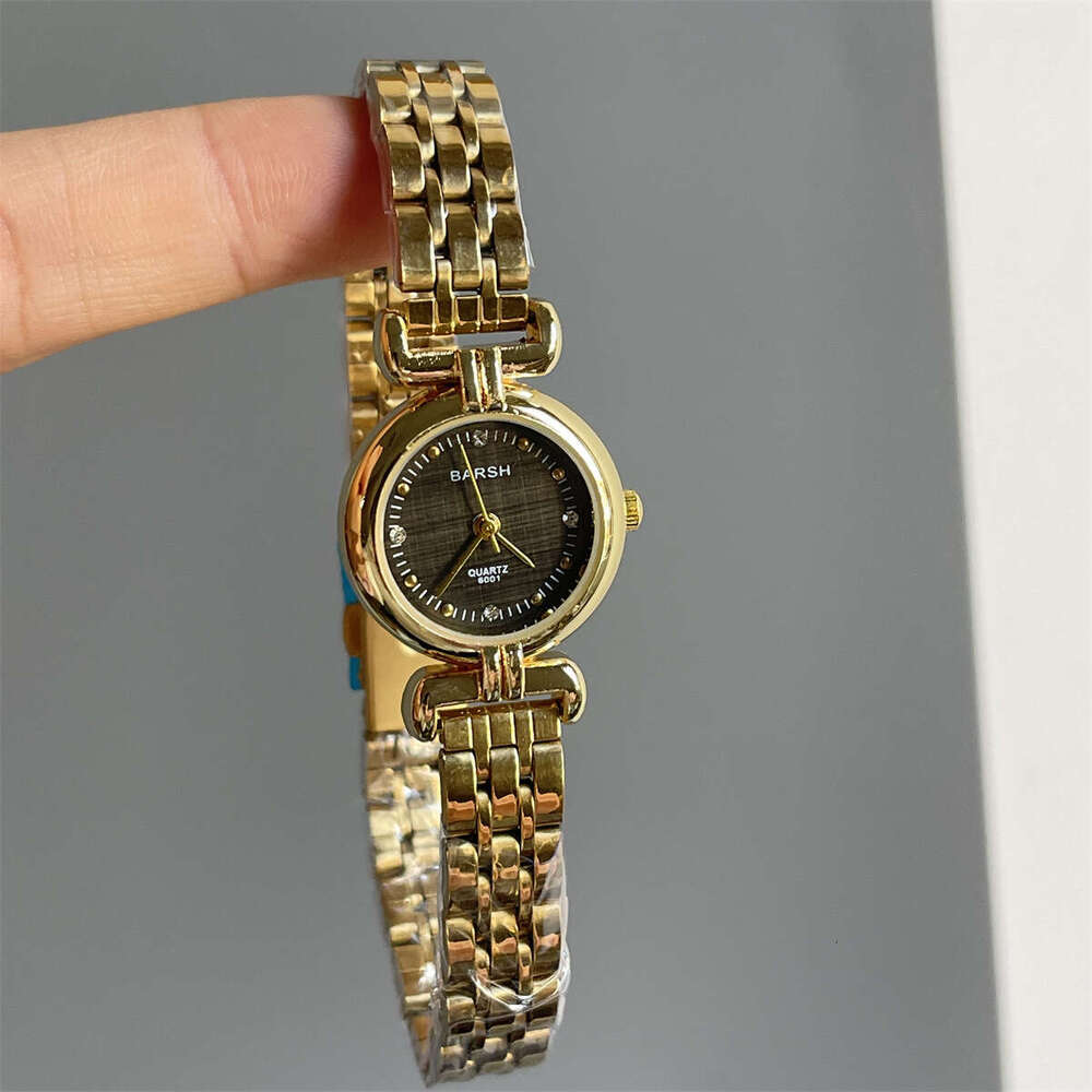Vintage Style Mini Round Dial Steel Band for Women, Niche Designer Light Luxury Elegant High-end Exquisite Small Gold Watch