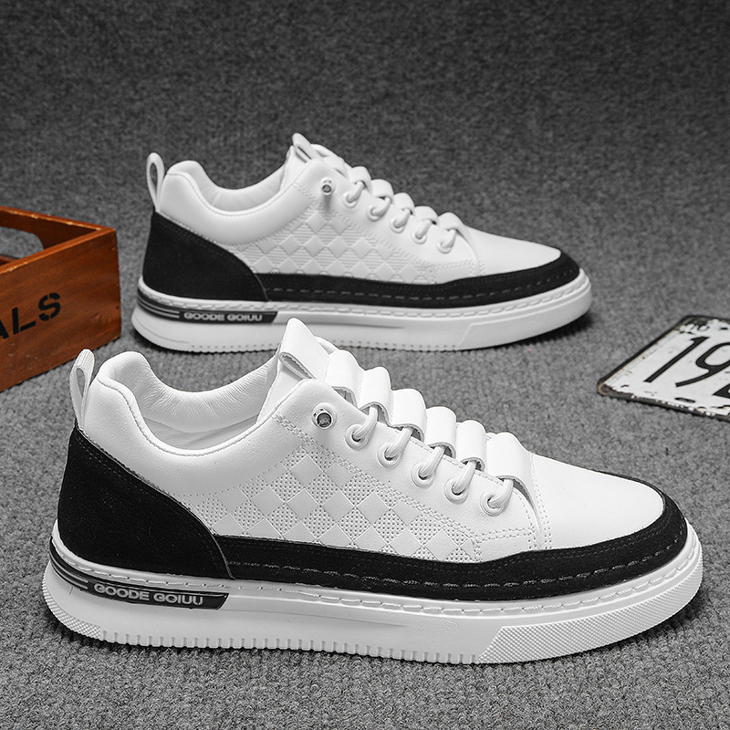 Breathable Summer 2025 New Leather Shoes Men's Trendy Versatile Fashionable Sports Casual Sneakers ddmymarket
