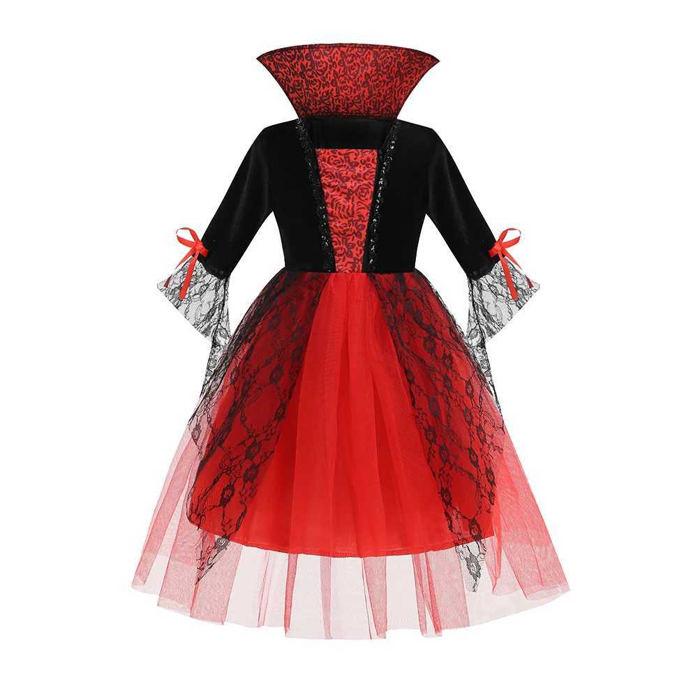 Girls Ghost Bride Gothic Vampire Halloween Cosplay Costume Dress Role Play Carnival Children Party Outfit L250918