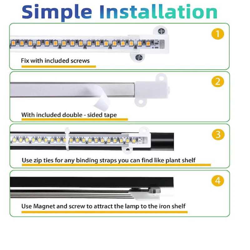 1234 LED Grow Light Strips for Indoor Plants USB Full Spectrum Phyto Lamp Dimmable Timer Seedlings Vegs Plant Growing Light C250919