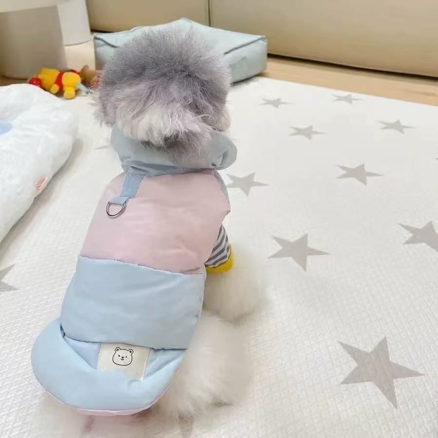 T1257 Dog Clothes Autumn and Winter Thick Cat Princess Fantasy Fragrance Wind Traction Warm Small Pet
