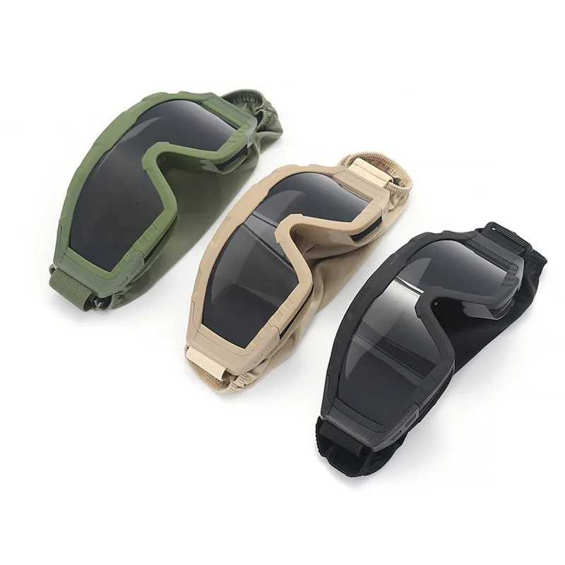 Outdoor Military Tactical Goggs 3 ns Windproof Dustproof CS Shooting UV400 Safe Protective Glasses Mountaineering Gogg Y250919