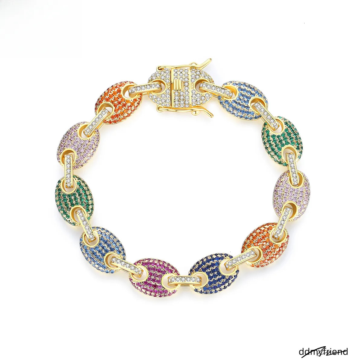 Full Dia Copper Micro-Inlaid Zirconia Hand European Designer Madam Bracelet And American High-End Niche Trade Cross-Border Jewelry Factory ddmyfriend