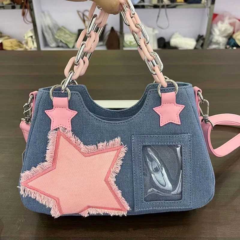 New Original Medieval Spice Girl Y2k Denim Shoulder Crossbody Bag Japanese Small Diet Womens Handbag Z250915
