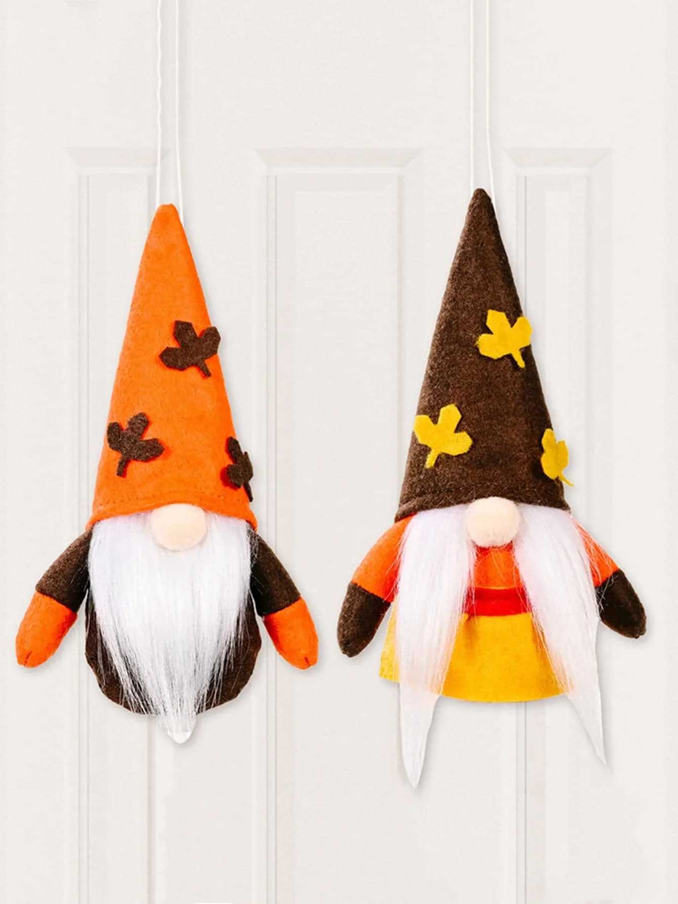 1pc Harvest Festival Autumn Pumpkin Maple Leaf Pendant Decoration Shopping Mall Home Thanksgiving Decoration Set C250919