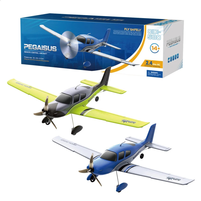 Qidi580 SR22 RC Plane 24G 6CH 520MM Fixed Wingspan RC Aircraft With Brushless Motor Fixed Wing Aircraft Model EPP Foam Toys 250918