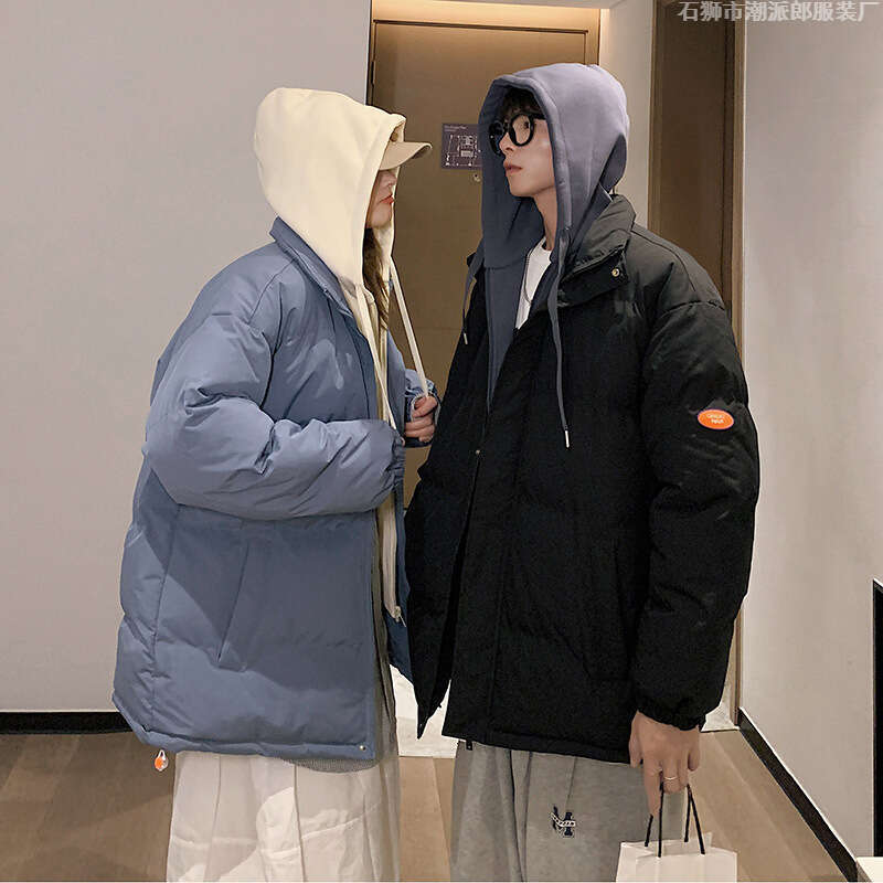Winter Korean Style Trendy Loose Couple Coat Ins Thickened Cotton Padded Jacket Outerwear Trend