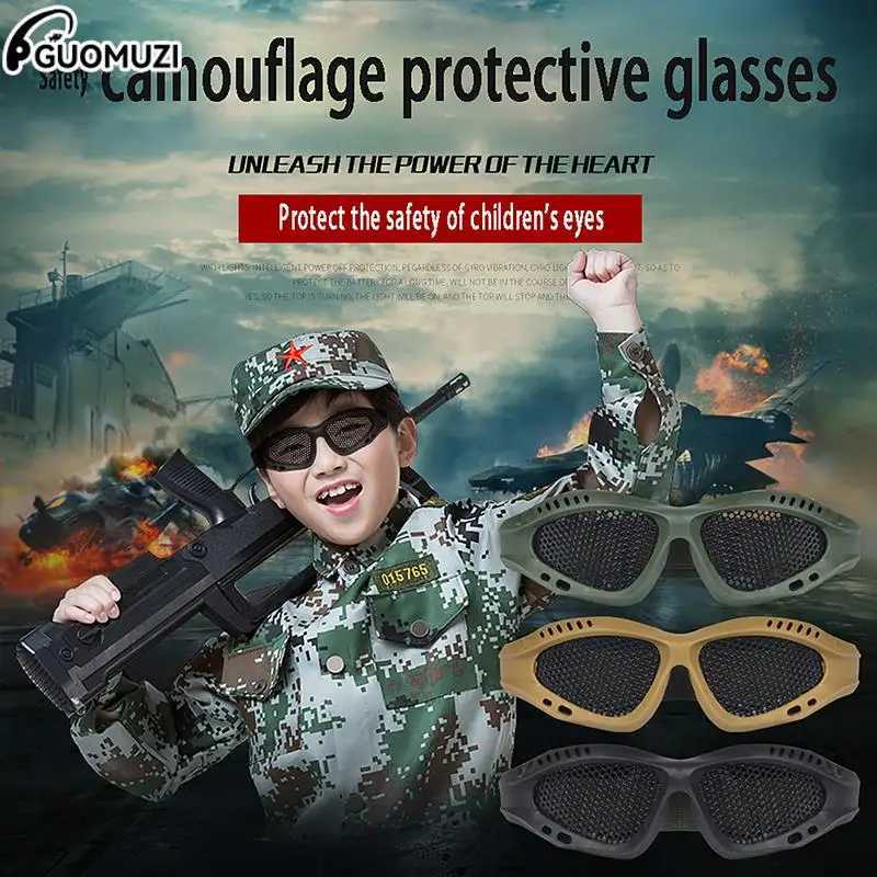 Tactical Paintball Goggles Eyewear Steel Wire Mesh Airsoft Net Glasses Eye Goggle Shock Resistance Eye Game Protector J250919