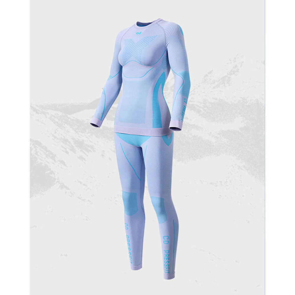 New Ski Thermal Underwear Quick Dry Moisture-wicking Tight Crew Neck Ultra Soft Warm Ski Men Women Thermal Underwear Set