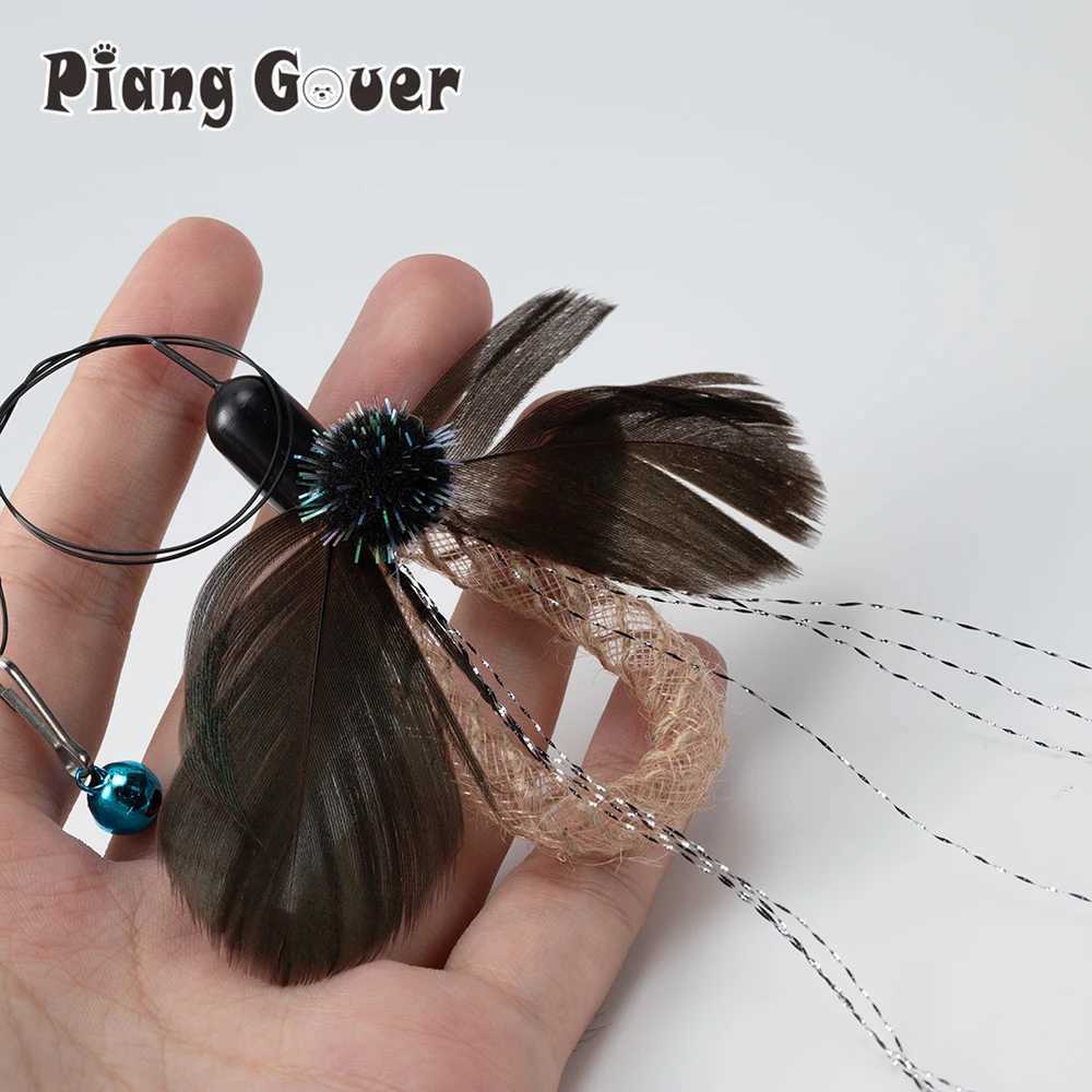 6pcs Feather Insects Cat Wand Replace Accessories Cat Stick Teaser Pet Toy X250918