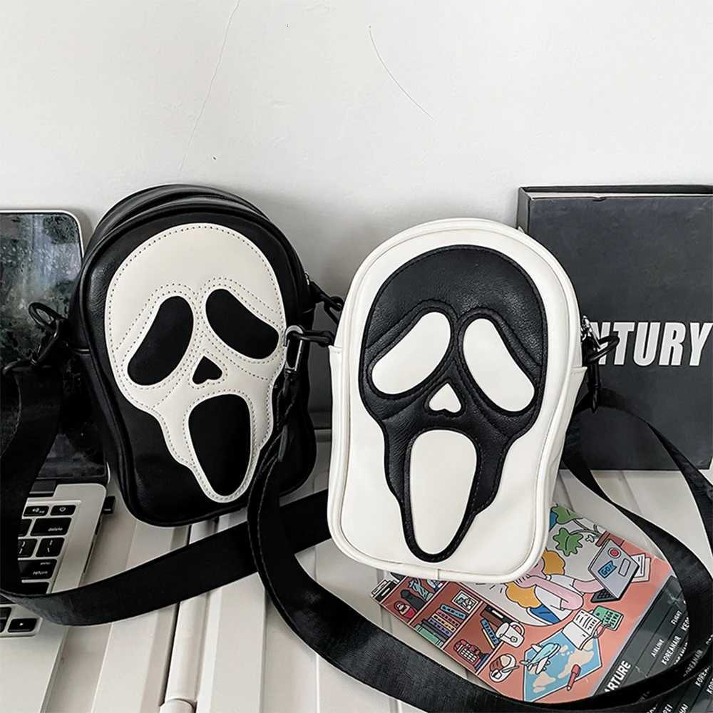Small and Unique Personality Ghost Funny Bag Cute Crossbody Bag Ins Korean Version Original Fashion Trend Cartoon Phone BagXJ250918