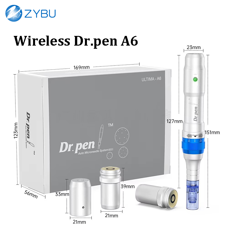 Dr.Pen A6 for Permanent Tattoo & Microblading - Ultima Mesotherapy Facial Rejuvenation Tool Derma Pen Skin Care Face MTS Dermapen
