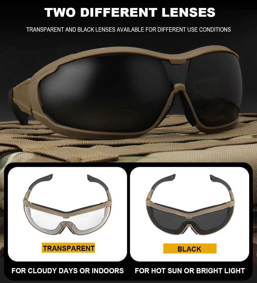 Tactical Polarized Glasses Sunglasses UV ns Original Box Men Hiking Motorcyc Eyewear Airsoft Shooting Protection Goggs Y250919